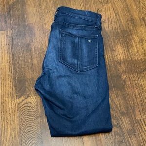 Rag and Bone Dark Ripped Jeans